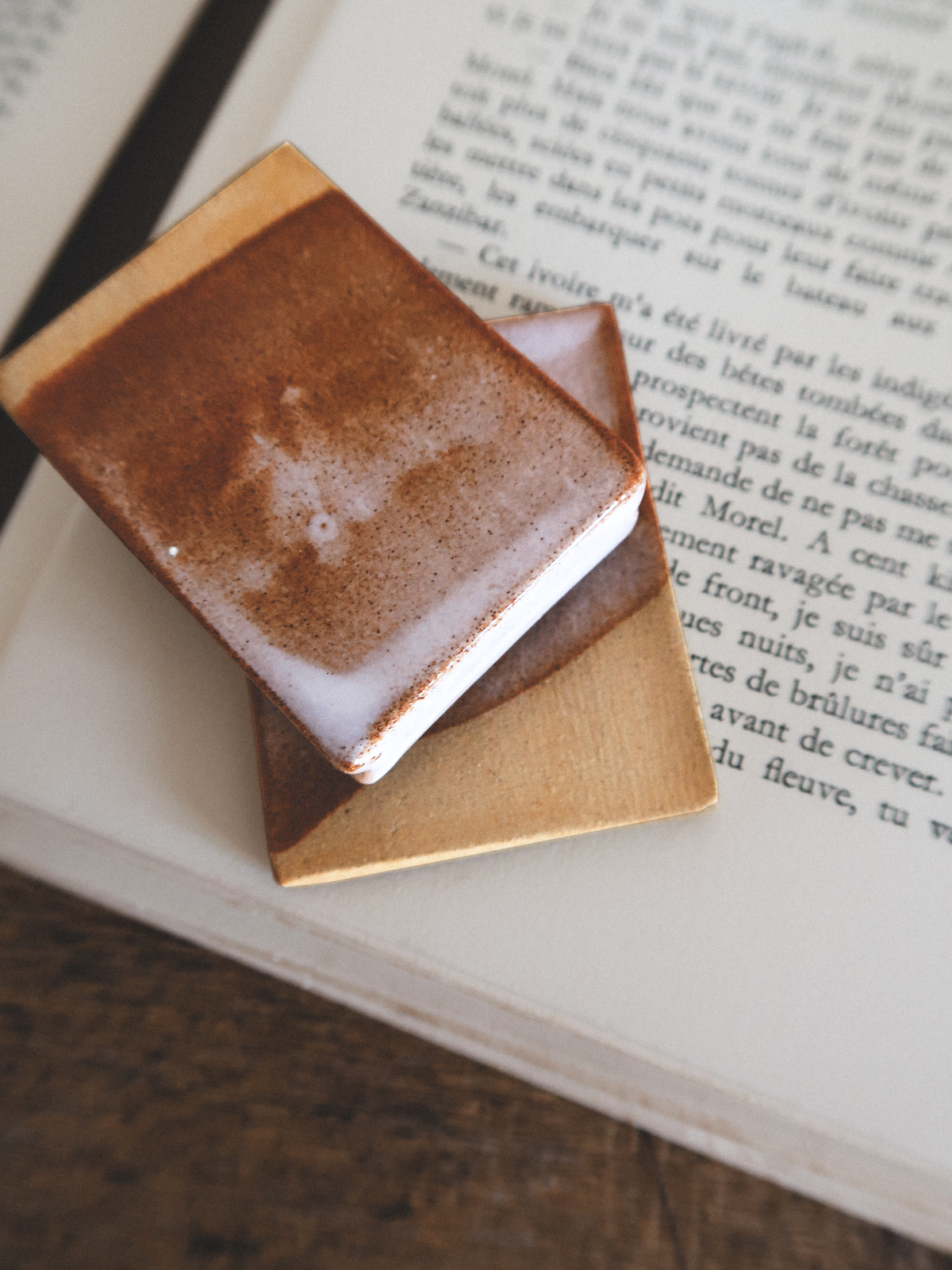 Ceramic for Ex-libris ~ Block of Red Fired Clay