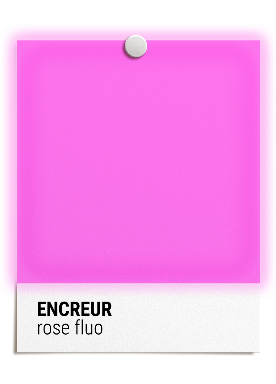 Encreur Rose Fluo