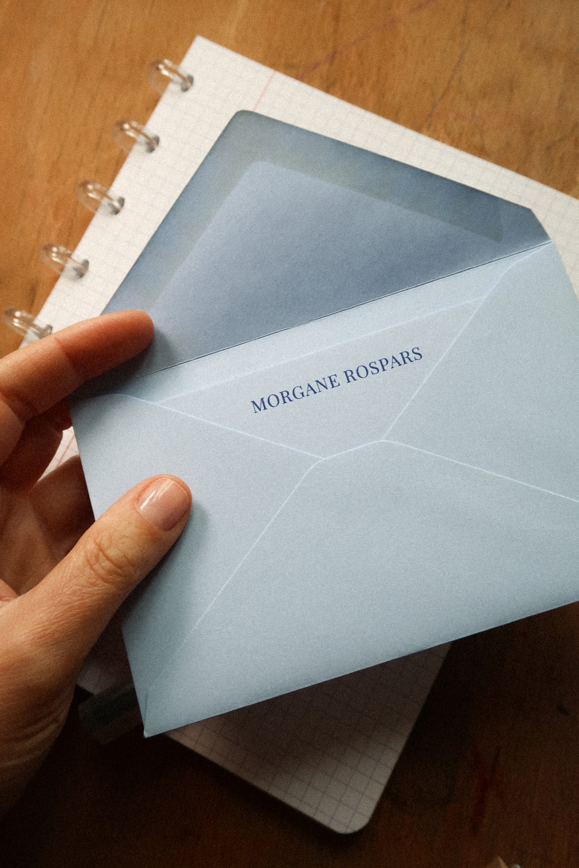 Petites cartes de correspondance personnalisées