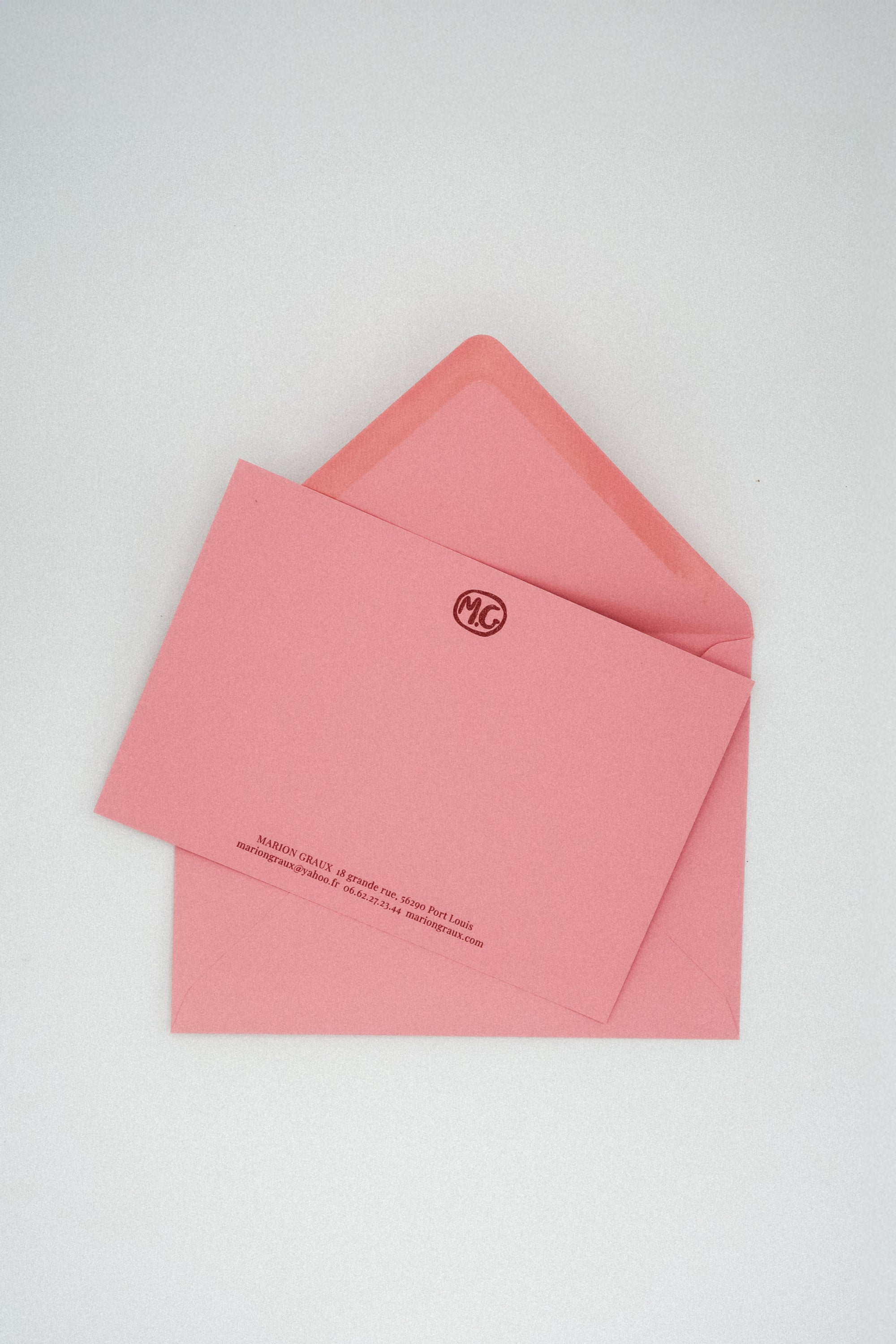 Grandes cartes de correspondance personnalisées