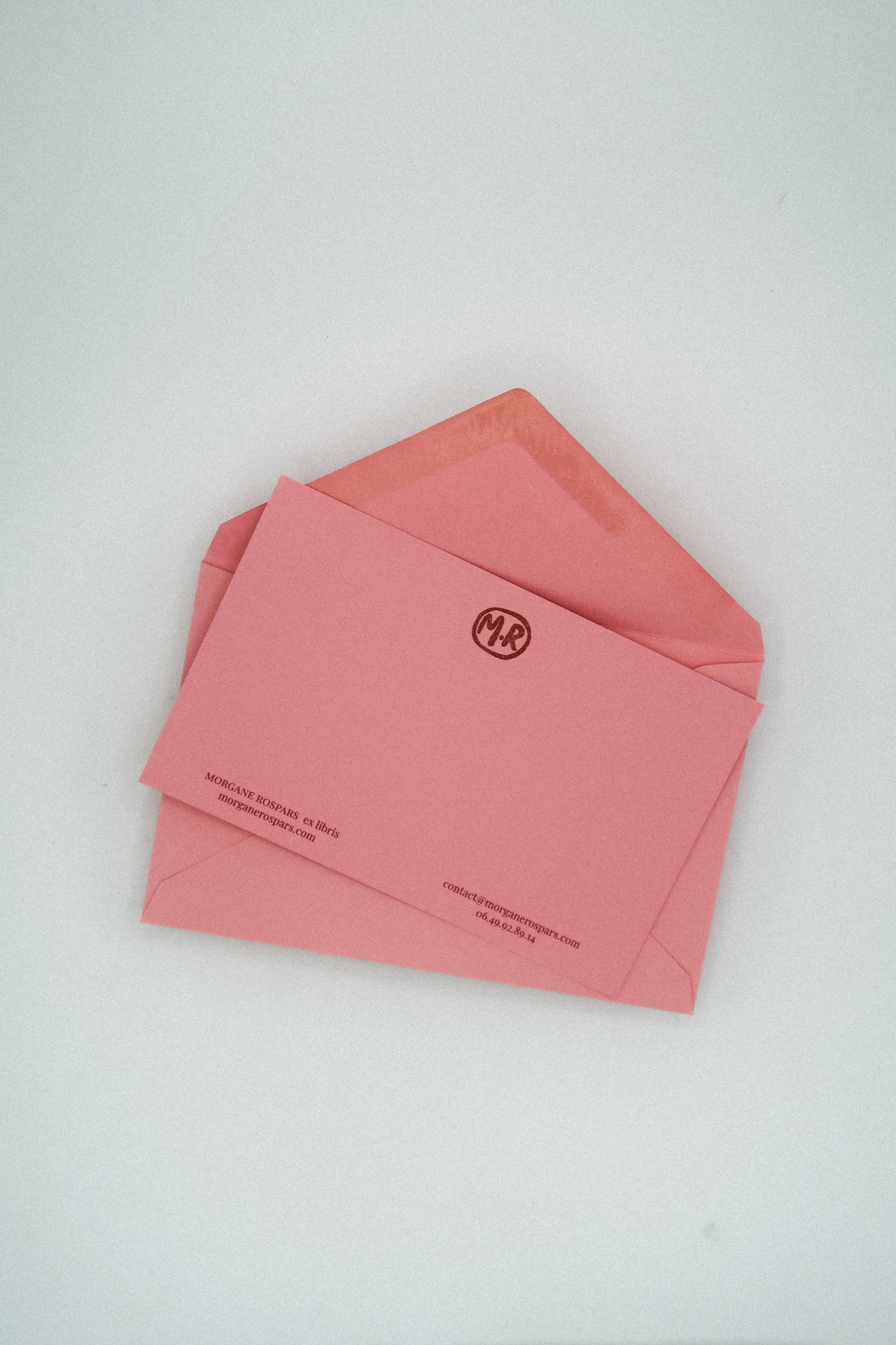 Petites cartes de correspondance personnalisées