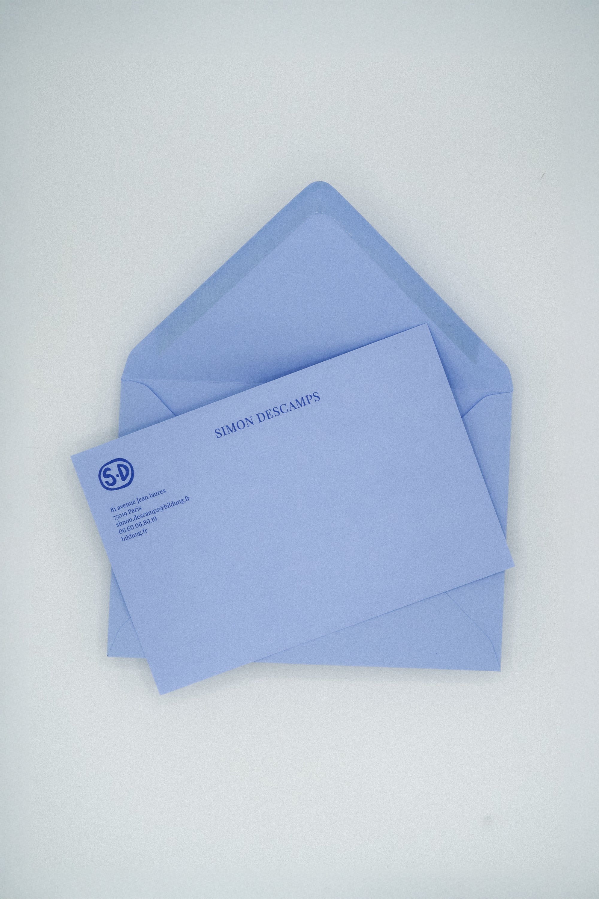 Grandes cartes de correspondance personnalisées