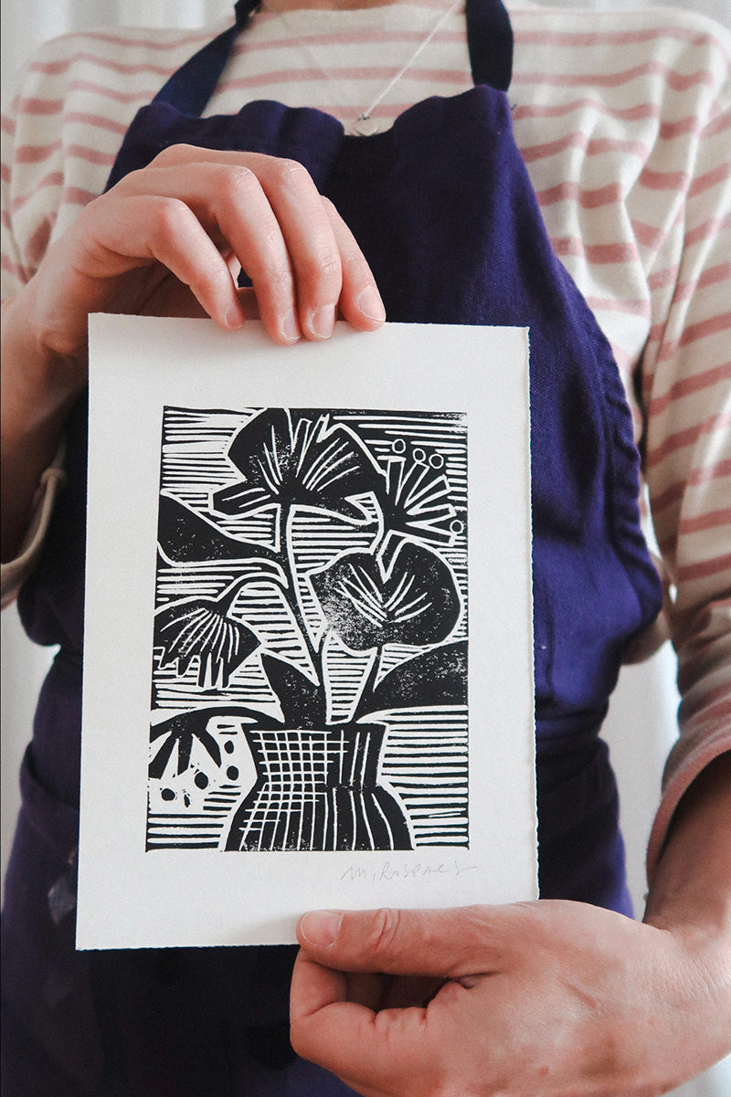 Le Bouquet (linogravure)