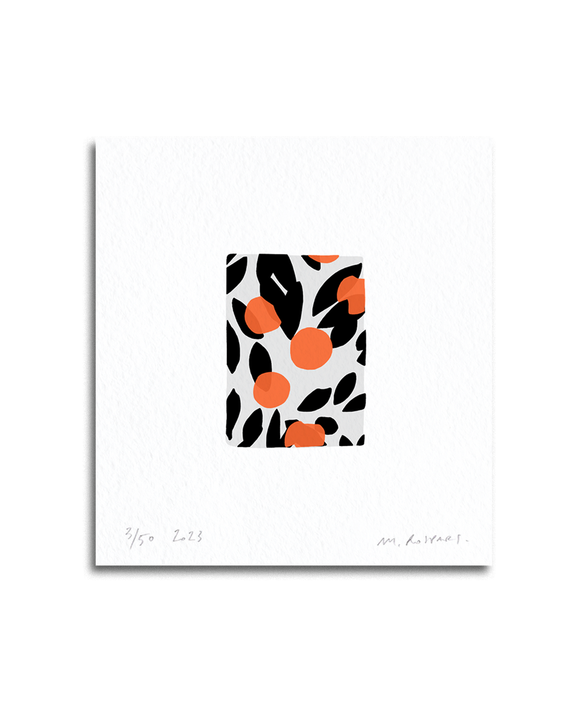 Small "Mandarins" print