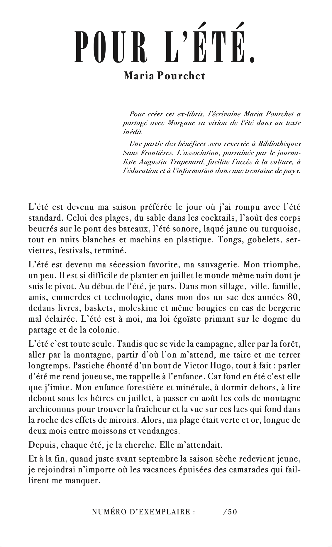 L’Été de Maria