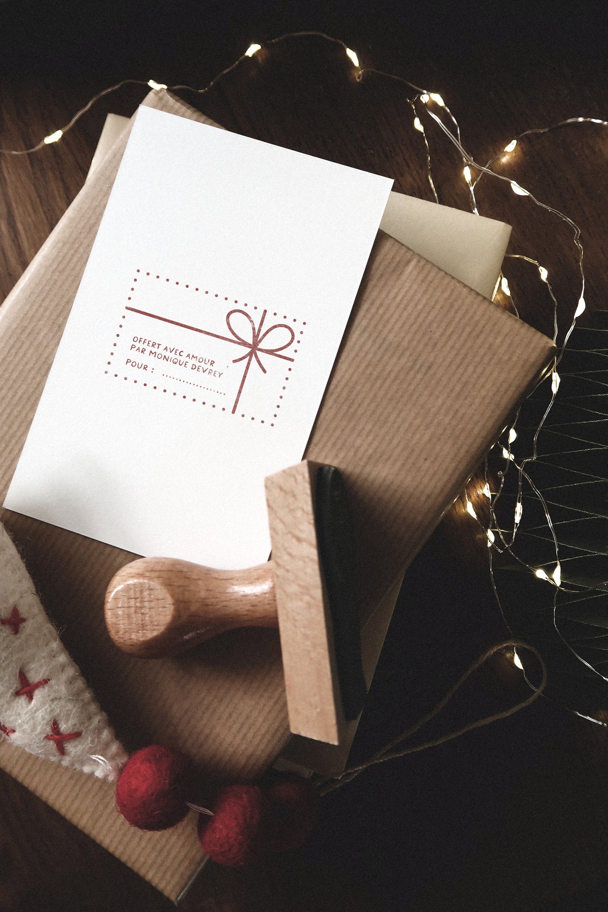 Tampon de Noël — Offert Par